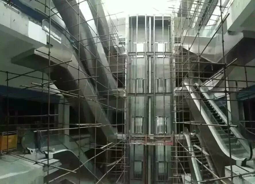 無錫八百胖商場扶梯包不銹鋼工程